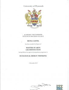 MA EDT Degree award