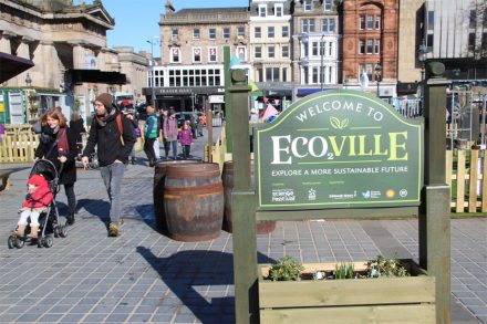 Ecoville entrance sign